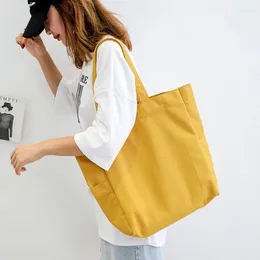 Shopping Bags Large-capacity Canvas Bag Women's Shoulder Fashion Trend Wild Explosion Style Simple Portable