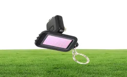 10pieceslot uppgradera solenergi mini ficklampan nyckelring med 3 LED -ljus sollampa för vandring res camping utomhus belysning2887025