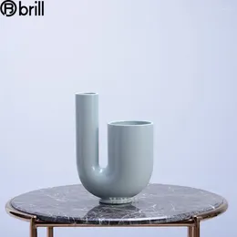 Mum Tutucular Modern İskandinav Seramik Vazo Çiçek Tealight Masa Merkez Parçası Velas Decorativas Hogar Kalıplar Para Bougeoir