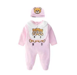 Kids Designer Kleidung Jungen Brief Jumpsuit Neugeborenes Strampler Baby Kind Kleinkind HatbibiBe Set Luxus Baby Girl Designer Kleidung 9641717