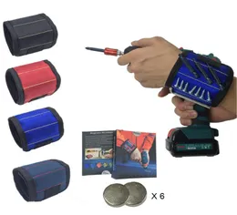 Magnetic Wristband Pocket Tool Bett Betced Bag Bags حامل أدوات الاستعداد للأساور المغناطيسية العملية Struct Stuck Wrist Toolkit 6174229