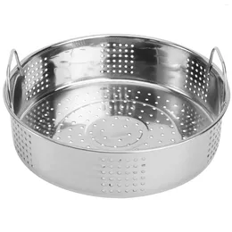 Double Boilers 23 Cm Hamper Handle Bun Steamer Food Basket Cookware Grid Dessert Kitchen Stainless Steel