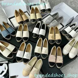 Loafer Espadrilles Canvas Shoes100% Real Designer in pelle Lambskin Summer Spring Flats Times 34-42 Scarpe da donna comodo casual lapide lapide di lusso trapunta
