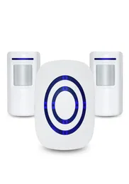 ممر اللاسلكي تنبيه Bohndeiny Home Security Mustreway Drain Door Door Bell Chime مع جهاز استقبال مكون إضافي واحد و 1 PIR1780985