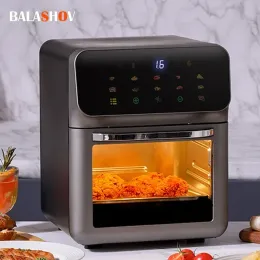 FRIVERS Smart Electric Air Friggitore Friggitore profondo del forno a convezione di grande capacità senza cucina a 360 ° cottura a 360 ° vetrata