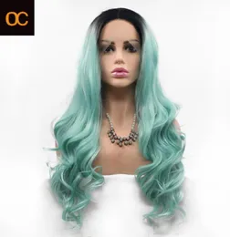 OC932 Japanese silk Chemical fiber wig Front lace hood female Long curly hair colour Personalized customization DHL 28412325643712