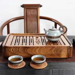 Tea Trays Wing Wood Tray Solid Trumpet Household Set Ebony Sea Pear Water Storage Table Holds Water.