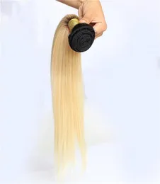 T1B613 Ombre Brazilian Straight Hair Extensions 100 Remy Human Hair Weave Bundles4575382