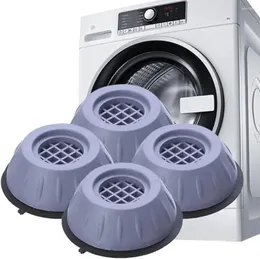 バスマット4PCSアンチバイブレーションフィートパッドラバーマットスリップストップサイレントダンパースタンド普遍的な洗濯機冷蔵庫家具フットパッド