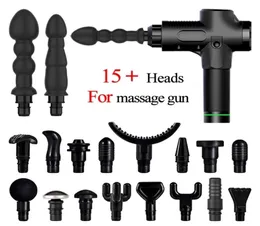 Massage Gun Head Vibration Message Gun Accesories Sex Silikonhuvuden för fascia slagverk vibratorer kvinnlig man 2201154132856