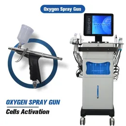 Microdermabrasion Spray Jet Peel Oxygen Facial Machine 13 I 1 PDT Bio White Dark Key Power Packing Technical Video Touch Skin