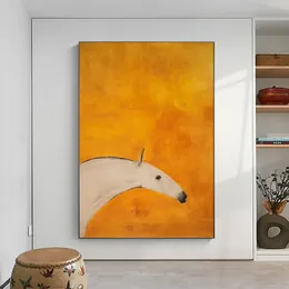 Abstraktes Pferd Nordic Poster Leinwand Drucke Wandkunstmalereien für Wohnzimmer Dekorative moderne Heimdekoration Bild Cuadros ungerahmt