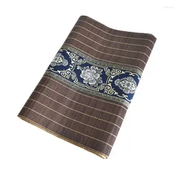 Vassoi di tè retrò banchetto in bambù tavolo cinese bandiere tende per tela da tovagliolo isolante per asciugamano zen cerimonia