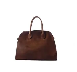 The Row Margaux 17 Terrasse Tote Shopping Margaux15 Womens Real Leather Cross Body Counter Counter Counter Bags Mens Mens Handbag Bag Bag 8 Beach 8