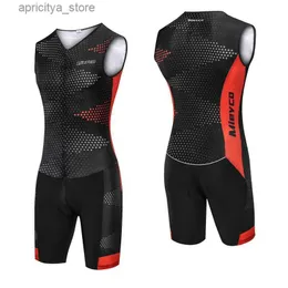 Jersey Cycling Sets Triathlon Cycling Jersey 2023 Bike Man Pro Team Cycling Celling MTB Ubrania rowerowe Swimmsuit Runding Suit Strój rowerowy L48