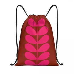Shopping Bags Solid Stem Cerise Pink Drawstring Backpack Women Men Gym Sport Sackpack Portable Orla Kiely Bag Sack