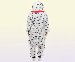 Dalmatian Dog Women039s und Männer039s Animal Kigurumi Polar Fleece Kostüm für Halloween Karneval Neujahrsparty Welcome Drop 7193314