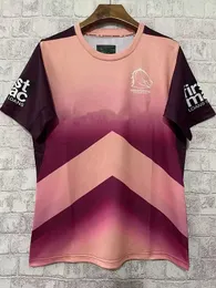 2024 Brisbane Broncos Mens Sunstone Tree Tee Tee Train Rugby Jersey 9fortse Cap Шляпы S-5xl (пользовательское название и номер)