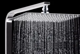 2mm Thin 12 Inch Square Rotatable Bathroom Rainfall Showerhead Super Pressurized Square Top Spray Shower Head Chrome Finish3031578