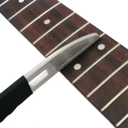 Ferramenta de aço inoxidável profissional de guitarra Luthier de guitarra de pegs para fretes de guitarra com abrasivos de diamante para baixo ukulele