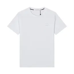 المصممين للرجال أزياء القميص العلامات التجارية الشهيرة الرجال ملابس أسود أبيض تيز القطن جولة رقبة قصيرة الأكمام.