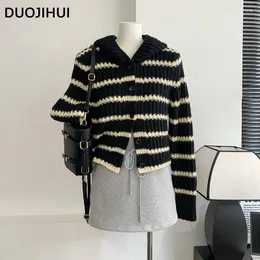 DUONE DUOJIHUI DUOJIHUI COLORE COLORE CHIC CASCIATO CASTALE CASTALE DONNA CARDIGAN BASIC BASIC LUSA MANICA LUNGA SINGOLA SINGOLA AUTOTUNGA AUTOTUNGA