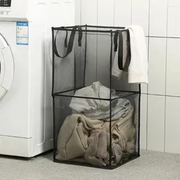 Bolsas de lavanderia Roupas sujas cestam prático manuse