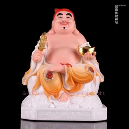 Decorative Figurines Asia Indonesia Vietnam FU God HOME SHOP Jade Buddha Statue Bring Good Luck Money Recruit Wealth Of Mammon