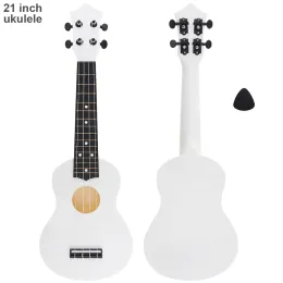 Kablar försäljning 21 tum sopran ukulele 15 fret abs material 4 strängar hawaii gitarr med plockning för barn och nybörjare