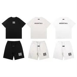 Essen Tasarımcı Tshirt Erkek T Shirt Yaz Moda Simpleid Siyah Mektup Baskı Tişörtleri Üst Beyaz Erkekler Gömlek Günlük Gevşek Kadın Tees