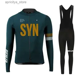 サイクリングジャージーセット2022 Biehr long Seve Seve Cycling Clothing Syn Syn Syn Syn Syn Syn秋サイクリング