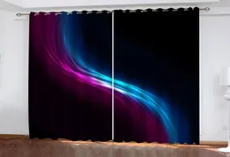 tende personalizzate strisce di colore viola blu nero tende blackout 3d per sala da letto del soggiorno cotinas para sala9307827