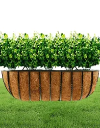 Künstliche Pflanzen Blumen Faux Boxwood Stribs Hochzeitsbüro und Bauernhaus Innen im Freien Dekor3623263