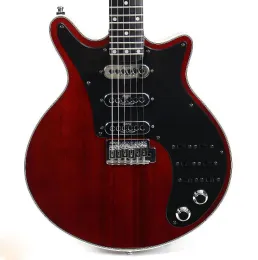 Guitar China Made Brian May Guitar Antique Cherry Red 24 Frets Imported Bridge Electric Electric Guitars