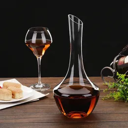 Simples e prático 1500ml Big Big Belly Leadfree Crystal Glass Wine Decanter Family Bar Red Requintado Ferramenta 240415