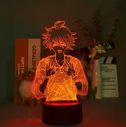 Çocuk 3D masa lambası başucu LED Gece Işıkları Dingnronpa Anime Gece Işığı Rantaro Amani Oda Dekoru Genç Doğum Günü Hediyesi Akıllı Phon8478354