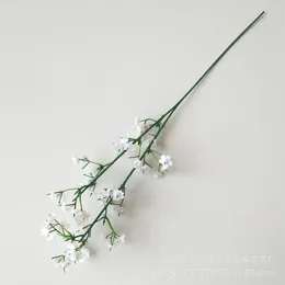 Dekoratif çiçekler gerçek görünümlü yapay 2 çatal simülasyonu çiçek tam yıldız plastik ev dekorasyon düğün hattı
