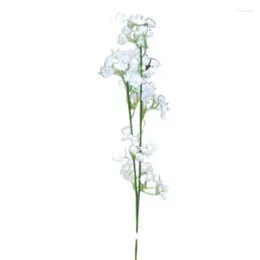 Flores decorativas Baby Breath's Breath Artificial Ploth Flor Branco Gipsophila Bouquet Decoração de planta de casamento Decoração DIY Floral 1pc