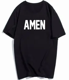 Christian Amen tryckt t -shirt för man kvinna sommar bomull kort ärm Jesus t shirt geek blusas camisetas camisa masculina 27738886