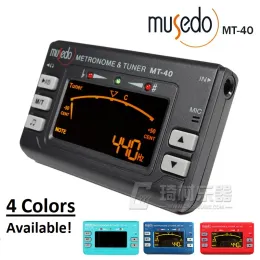 케이블 Musedo MT40 3 in 1 Metronome + 튜너 + 톤 발전기 기타/베이스/바이올린/우화