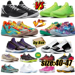 6 Mamba Basketball Shoes Protro Mambacita Grinch Think Pink 5 8s Petcit Bruce Lee 8 Del Sol Big Stage Lakers Men 6S Mens Outdior Sports Sneakers 40-47