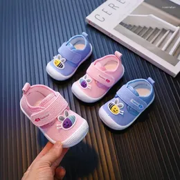 İlk Walkers 2024 İlkbahar ve Sonbahar Baby Anti Slip Shoes Adım Başlangıç ​​Erkek Kızlar Yumuşak Sole için