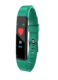 Smart Watches Est Color Screen Smart Sport Armband 115Plus för Android Fit Bit Smart Armband 221013288M9613648