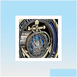 Arts And Crafts 10Pcslotarts Us Navy Core Values Usn Challenge Coin Naval Collectible Sailor5731626 Drop Delivery Home Garden Gifts Dhh5D