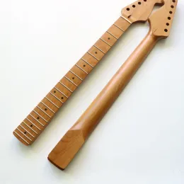 Kablolar Diy Nitro Saten Bitmiş Kavrulmuş Kanada Maple St Gitar Nekkleri 22 FRET ve 42mm Kemik Somun