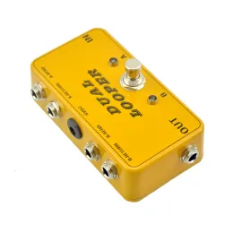 كابلات جديدة AB Looper Effect Pedal Loop Switcher True Bypass for Guitar Guitar Pedal Orange Switch