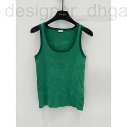 Frauen Tanks Camis Designer 24 frühen Frühling New Strick Camisole Mode Buchstaben Stickerei, vielseitige und schlanke weiße weiche Klebwere 4pge Wrjc