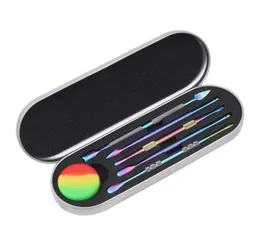 Acessórios para fumantes de ervas secas Tubos de unhas Tobacco Aço inoxidável Rainbow Wax Dabbber Dabber Sacag