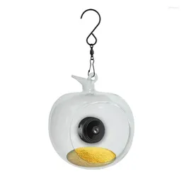 Altri uccelli forniscono la forma della telecamera alimentatore di microfono incorporato con mela che cattura gli uccelli e notifica wifi live