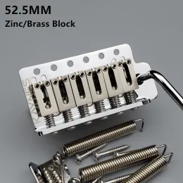 Guitar KAYNES 52.5MM Type ST Electric Guitar Tremolo System Bridge With Zinc or Brass Block for Strat Guitar Chrome Silver Gold KY01